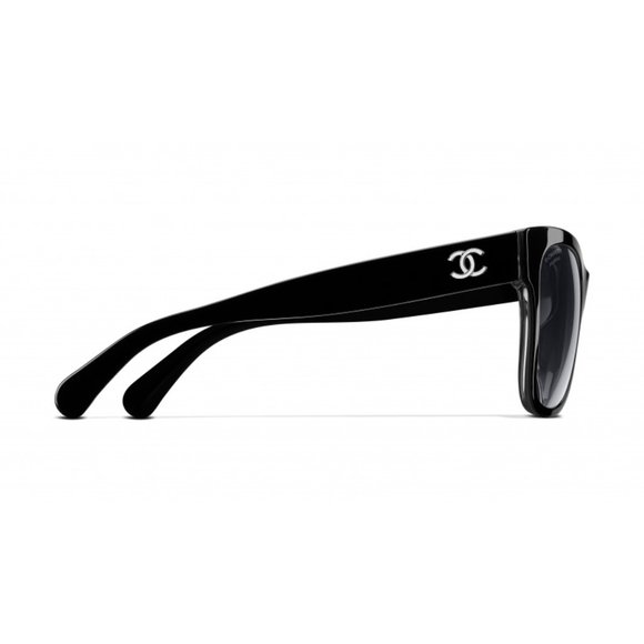 CHANEL Black Polarized Sunglasses CH5380 C501/S8 NIB Authentic Unused - Picture 3 of 11
